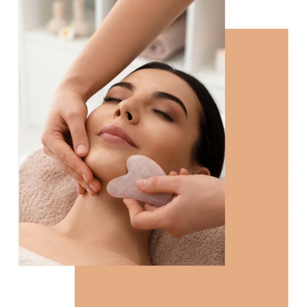 Silk Tension Lift Total Melt Facial at Pelle Sana Facial Spa in Hummelstown – rejuvenating peel, acupressure, Gua Sha, and hydrating facial.