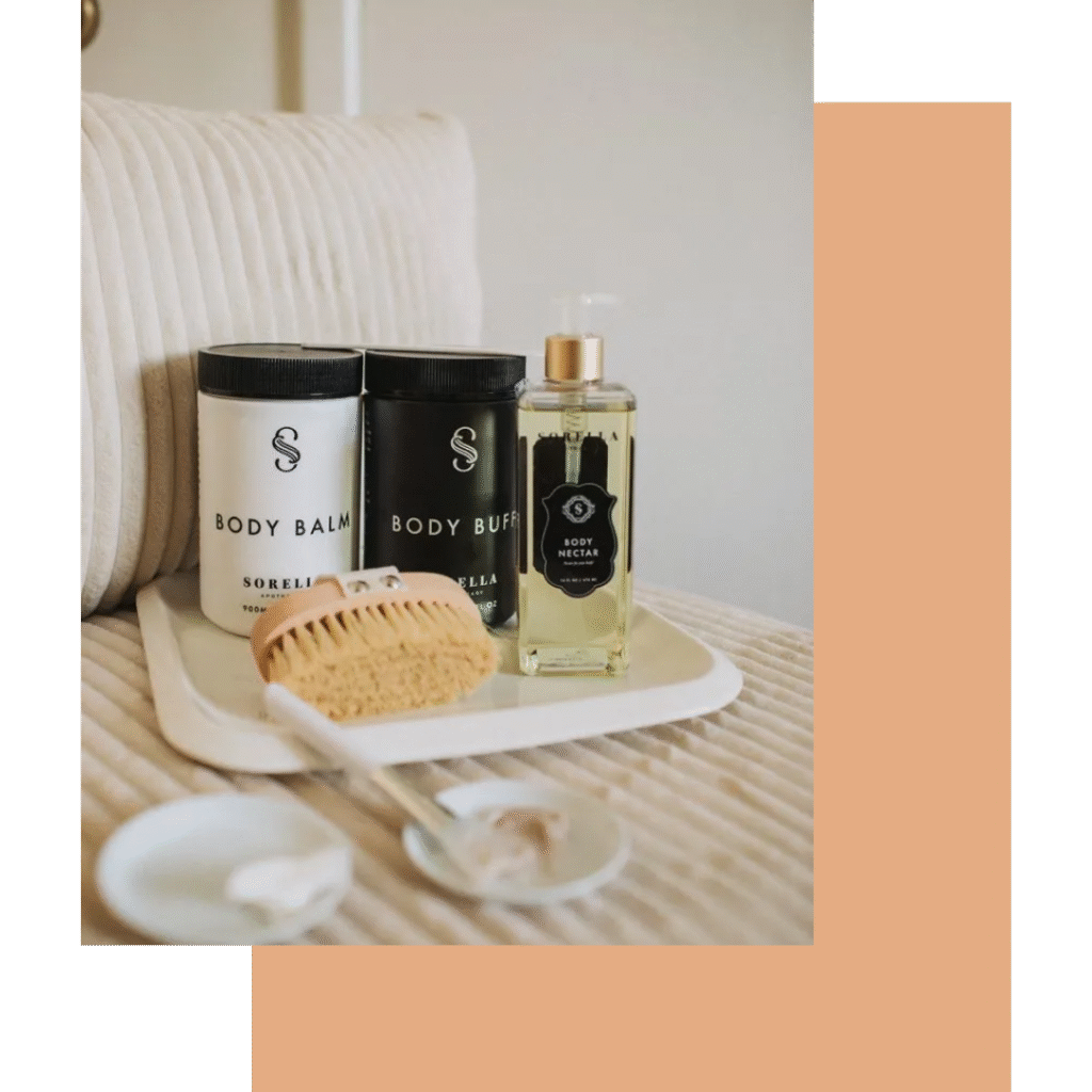 Sorella Thrive & Revive Body Treatment at Pelle Sana Facial Spa in Hummelstown – hydrating, smoothing, and rejuvenating full-body spa ritual.